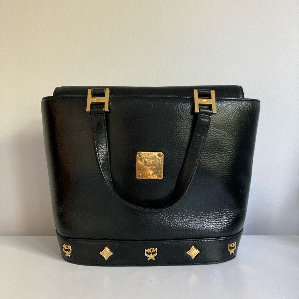 AUTHENTIC MCM MINI LEATHER HANDBAG - Picture 1 of 16